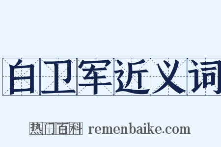 白卫军近义词是什么意思的图片